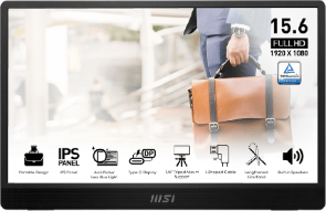 undefined | MSI Pro 15.6" FHD kaasaskantav Monitor (MP161 E2U)