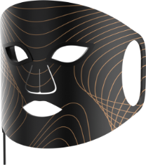 Lunni 7 värvi LED lähiinfrapunavalgusega näomask, must